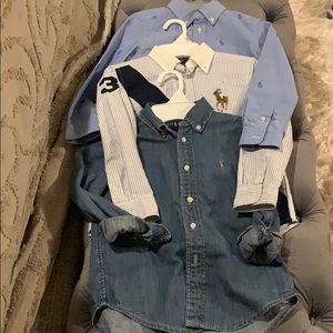 Lot of 3 Boys Ralph Lauren Button Downs